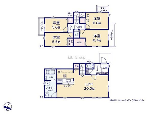 間取りを拡大表示