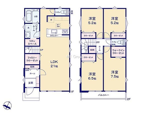 間取りを拡大表示