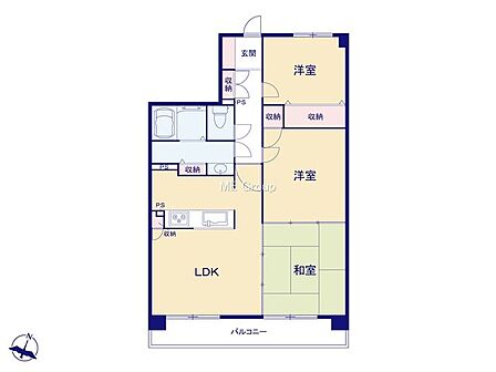 3LDK 間取り