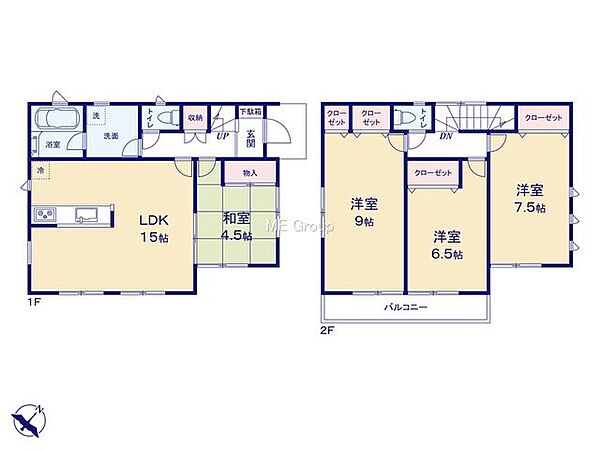 間取りを拡大表示