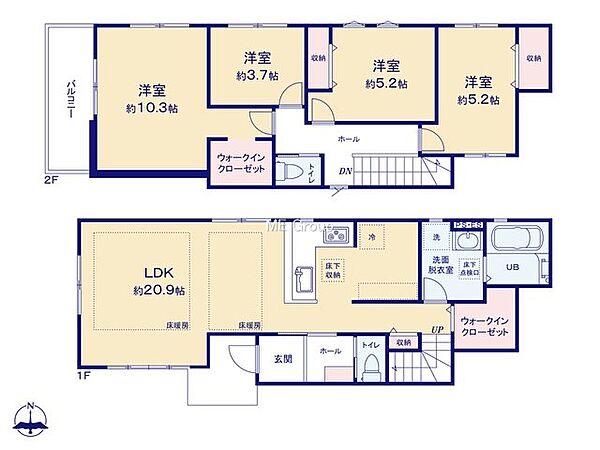 間取りを拡大表示