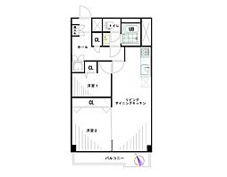 セブンスターマンション川崎大師 2LDKの間取図画像