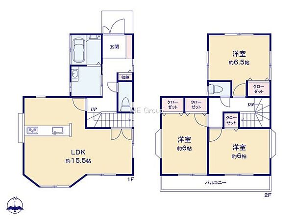 間取りを拡大表示
