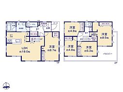 相模原市中央区清新4丁目 中古戸建 1号棟