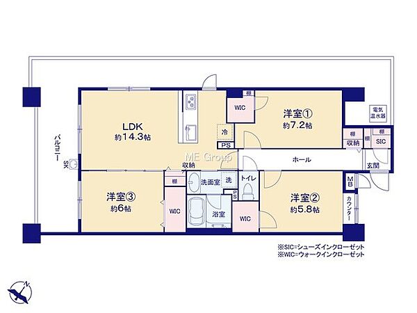 間取りを拡大表示