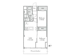 狛江第2コーポラス 2LDKの間取図画像