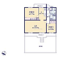 2LDK 間取り