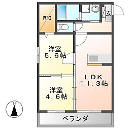 間取図画像 2LDK