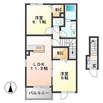 ヴィレッタ　ドゥーエII  ｜ 岐阜県恵那市大井町（賃貸アパート2LDK・2階・57.64㎡） その2