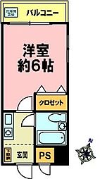 ホーユウコンフォルト春日野道 1Kの間取図画像