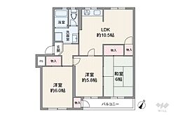 間取図画像 3LDK