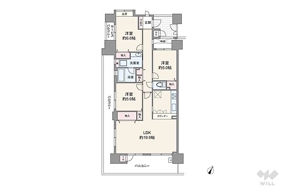 間取りを拡大表示