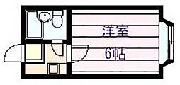 シティライフ柏原 1Kの間取図画像
