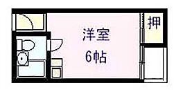 国分本町マンション ワンルームの間取図画像