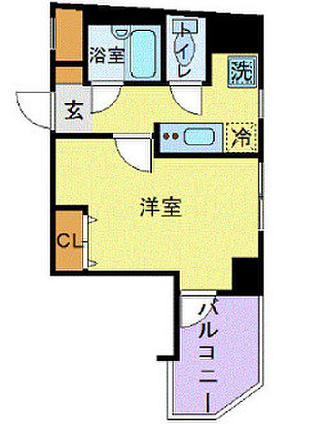 東京都豊島区雑司が谷1丁目(賃貸マンション1K・2階・22.64㎡)の写真 その2