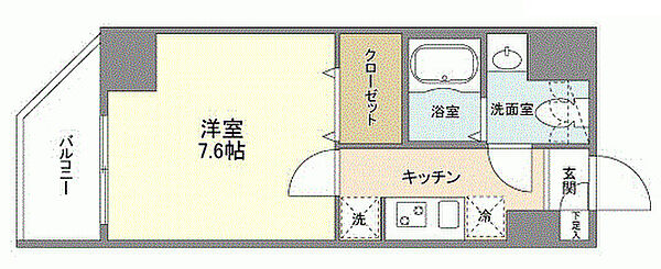 アルファコート王子2 601｜東京都北区王子3丁目(賃貸マンション1K・6階・25.83㎡)の写真 その2