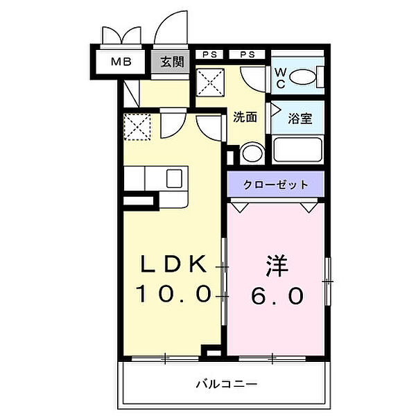 ロイヤルパイン　ストリーム 102｜東京都板橋区蓮根1丁目(賃貸マンション1LDK・1階・40.03㎡)の写真 その2