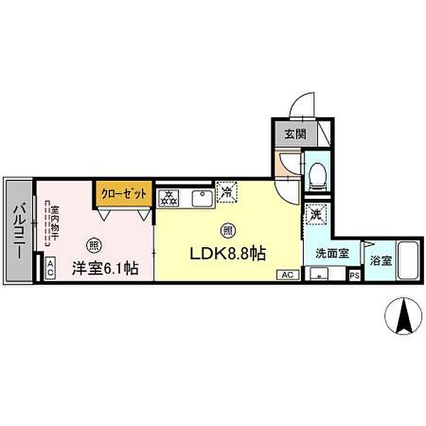 レクシア東尾久 205｜東京都荒川区東尾久3丁目(賃貸アパート1LDK・2階・36.71㎡)の写真 その1