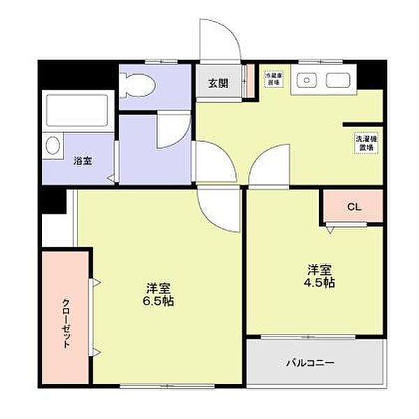 ダイヤモンドレジデンス東日暮里第二 402｜東京都荒川区東日暮里6丁目(賃貸マンション2DK・4階・36.45㎡)の写真 その2