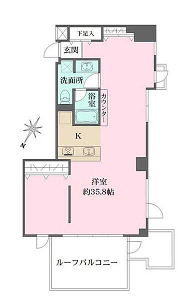 グレンパーク神楽坂 401｜東京都新宿区南町(賃貸マンション1R・4階・67.02㎡)の写真 その2