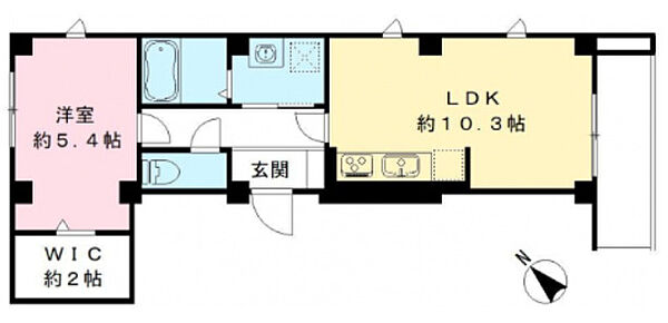 フォーリーフクローバー神楽坂 201｜東京都新宿区市谷船河原町(賃貸マンション1LDK・2階・41.89㎡)の写真 その2