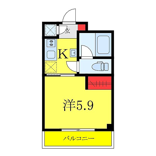 東京都板橋区南常盤台1丁目(賃貸マンション1K・2階・20.13㎡)の写真 その1
