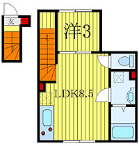 プラチナレジデンス千石 201 ｜ 東京都文京区千石4丁目（賃貸アパート1LDK・2階・27.74㎡） その2