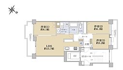 パークシティ本牧Ｄ棟 7階3LDKの間取り