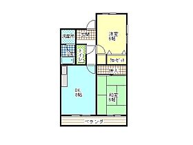 ラフィーネII 502 ｜ 徳島県徳島市国府町南岩延750番地1（賃貸マンション2DK・5階・54.65㎡） その2