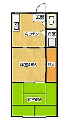 間取図画像 2K