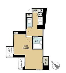 東京メトロ有楽町線 護国寺駅 徒歩11分の賃貸マンション 7階1Kの間取り