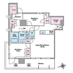 間取図画像 2LDK