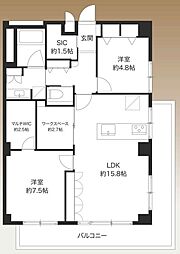 間取図画像 2SLDK