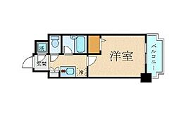 パレステュディオ目白 1Kの間取図画像