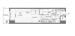 レジディア目白 ワンルームの間取図画像