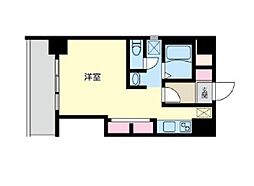 高田馬場ヒルサイドパレス ワンルームの間取図画像
