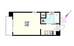 BREEZE早稲田 ワンルームの間取図画像