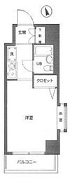 ニッシンパレステージ目白 ワンルームの間取図画像