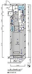 メインステージ新宿中井 1Kの間取図画像