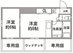 メゾン.ノア.ノアA 1DKの間取図画像