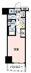 アルテシモアルド 1Kの間取図画像