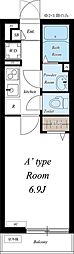 リブリ・西千葉 1Kの間取図画像