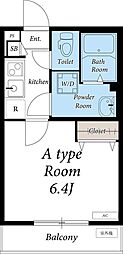 リブリ・千葉寺 1Kの間取図画像