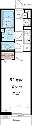 リブリ・東千葉 1Kの間取図画像
