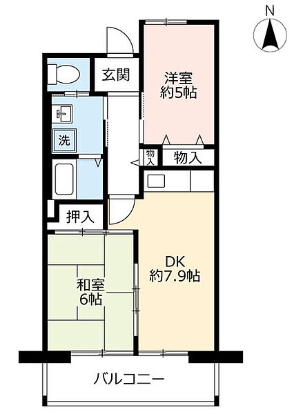 URシャレール東豊中 ｜大阪府豊中市東豊中町6丁目(賃貸マンション2DK・11階・49.91㎡)の写真 その2