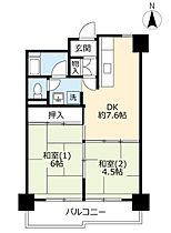 UR玉串西  ｜ 大阪府東大阪市玉串町西3丁目（賃貸マンション2DK・2階・45.79㎡） その2