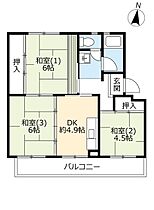 UR中宮第三  ｜ 大阪府枚方市上野2丁目（賃貸マンション2LDK・4階・53.08㎡） その2