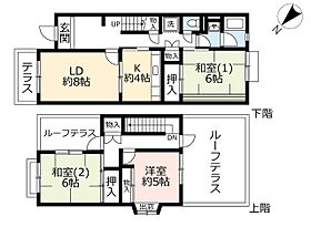 UR藤沢台第五  ｜ 大阪府富田林市藤沢台2丁目（賃貸マンション3LDK・1階・104.13㎡） その2