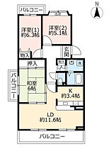 UR小金台  ｜ 大阪府富田林市小金台4丁目（賃貸マンション3LDK・2階・75.73㎡） その2