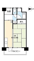 UR都市機構中百舌鳥公園団地4号館 1Kの間取図画像